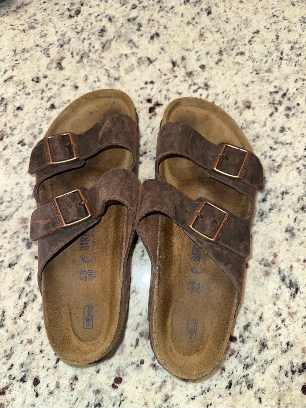 Birkenstock 2 Strap Men’s Sandals in Dark Brown